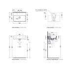Flaminia App Umywalka stawiana/ścienna 50x37 biały połysk AP5037