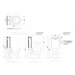Flaminia App Zbiornik do miski WC 12,5x36 cm biały AP39