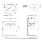      Flaminia Applight Umywalka Nablatowa Biały Mat 62x40x16 cm AP62ALAT WYPRZEDAŻ MAGAZYNOWA!!
