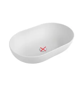      Flaminia Applight Umywalka Nablatowa Biały Mat 62x40x16 cm AP62ALAT WYPRZEDAŻ MAGAZYNOWA!!