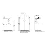   Flaminia Applight Umywalka wisząca prawa 50x25 biała AP5025DX/1FORO W MAGAZYNIE!!