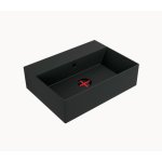      Flaminia Applight Umywalka Wisząca Czarny Mat 50x37x14 cm AP5037CAR WYPRZEDAŻ MAGAZYNOWA!!