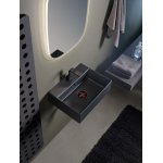      Flaminia Applight Umywalka Wisząca Czarny Mat 50x37x14 cm AP5037CAR WYPRZEDAŻ MAGAZYNOWA!!