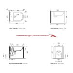 Flaminia Astra Bidet stojący 52x35 cenere matt AS217CEN
