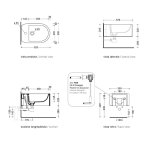 Flaminia Astra Bidet wisząca 52x35 verde giada glossy AS218VG