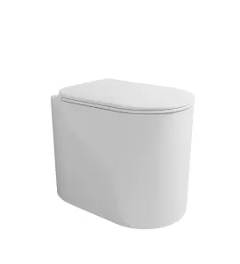 Flaminia Astra Plus Miska stojąca 52x35 z deską wolnoopadającą slim biały połysk AS117RG+ASCW05