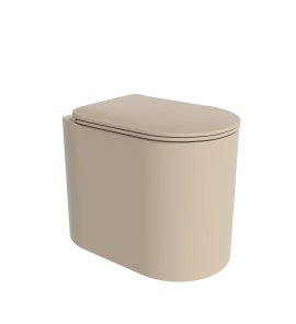 Flaminia Astra Plus Miska stojąca 52x35 z deską wolnoopadającą slim argilla matt AS117RGARG+ASCW05ARG