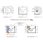 Flaminia Astra Miska stojąca 52x35 z deską wolnoopadającą slim carbone matt AS117GCAR+ASCW05CAR