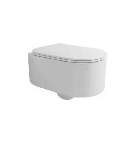 Flaminia Astra Miska wisząca 52x35 z deską wolnoopadającą slim biały połysk AS118G+ASCW05