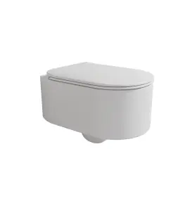 Flaminia Astra Miska wisząca 52x35 z deską wolnoopadającą slim latte matt AS118GLAT+ASCW05LAT