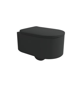 Flaminia Astra Miska wisząca 52x35 z deską wolnoopadającą slim carbone matt AS118GCAR+ASCW05CAR