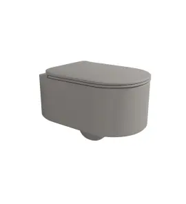 Flaminia Astra Miska wisząca 52x35 z deską wolnoopadającą slim cenere matt AS118GCEN+ASCW05CEN