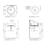 Flaminia Bonola Umywalka Ø46 argilla BN46AARG