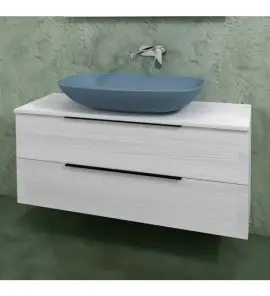 Flaminia Box Szafka wisząca z 2 szufladami 120 x 37 cm OJ Bianco BX948