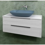 Flaminia Box Szafka wisząca z 2 szufladami 120 x 37 cm OJ Bianco BX948