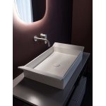 Flaminia Box Umywalka stawiany na blat 72,5x40 biały połysk BX60A