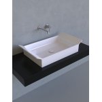 Flaminia Box Umywalka stawiany na blat 72,5x40 biały połysk BX60A