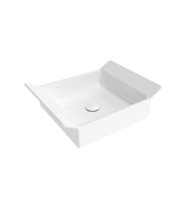 Flaminia Box Umywalka stawiany na blat 52,5x40 biały połysk BX40A