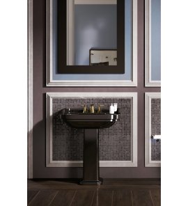 Flaminia Efi Umywalka ścienna 70x54 cm Nero 6006NER