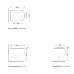 Flaminia Flag Deska sedesowa wolnoopadająca 47x36 cm carbone FGCW03CAR chromowane zawiasy