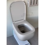 Flaminia Fluo Miska WC wisząca bezrantowa z deską wolnoopadającą 48,5x39,5 cenere FU118GCEN+FUCW05CEN