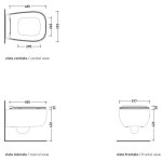 Flaminia Fluo Miska WC wisząca bezrantowa bez deski 48,5x39,5 cenere FU118GCEN
