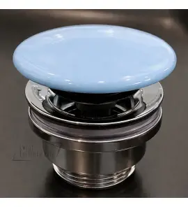 Flaminia Korek umywalkowy uniwersalny ceramiczny azzurro polvere PLCEAP