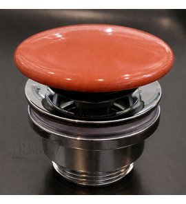 Flaminia Korek umywalkowy uniwersalny ceramiczny terracotta PLCETC
