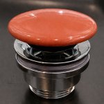 Flaminia Korek umywalkowy uniwersalny ceramiczny terracotta PLCETC