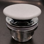 Flaminia Korek umywalkowy uniwersalny ceramiczny cenere PLCECEN