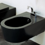 Flaminia Link Bidet wiszący 56x36 cm Czarny 5051/BNER