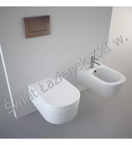 Flaminia Link Miska Wc wisząca bez kołnierza 36x56 cm Biały 5051/WCG