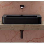 Flaminia Madre Umywalka stawiana na blat/ścienna 75x50 cm Nero MA75LNER