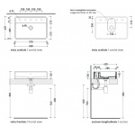 Flaminia Miniwash Umywalka stawiana na blat 60x42 cm Biały MW60PR1TH