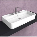 Flaminia Miniwash Umywalka stawiana na blat 75x42 cm Biały MW75PR