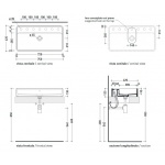 Flaminia Miniwash Umywalka stawiana na blat 75x42 cm Biały MW75PR
