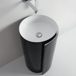 Flaminia Monoroll Umywalka przyścienna Ø 44 cm Biały MR44P