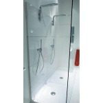 Flaminia Noke Bateria natryskowa ścienna z deszczownicą Chrom NK3260