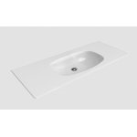 Flaminia Nuda Umywalka ścienna z półkami po bokach 120x48,5 cm biały ND120L