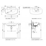 Flaminia Nuda Umywalka ścienna owalna 76x44,5x15 cm biały ND75PR