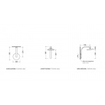 Flaminia One Deszczownica ścienna Ø 20 cm Chrom 112084