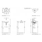 Flaminia Pass Umywalka stawiana na blat 30x22 cm biała PS30LD
