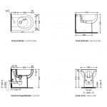 Flaminia Quick Bidet stojący 51x36 cm Biały QK217