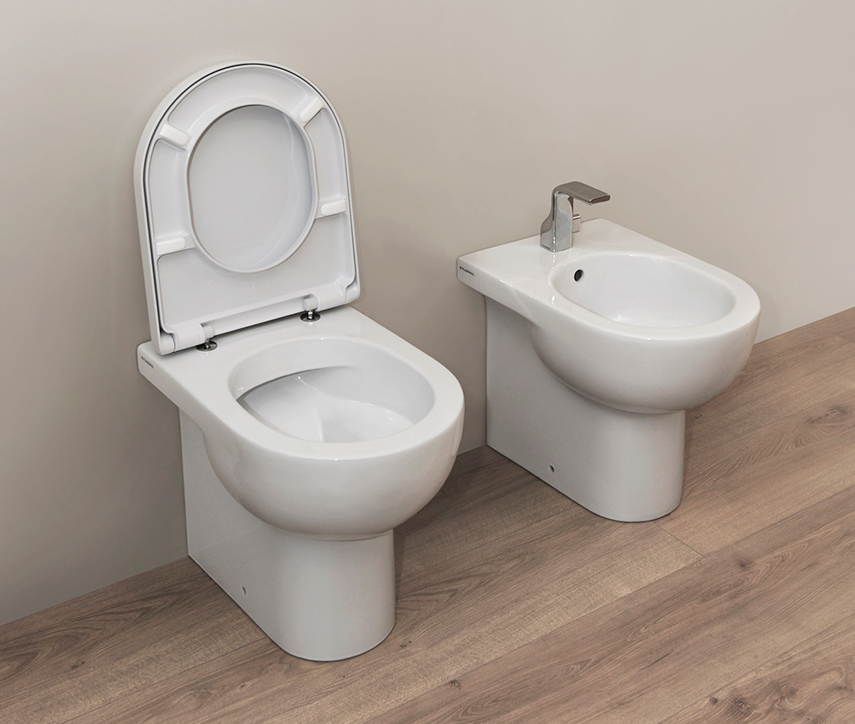Flaminia Quick Miska Wc stojąca 51x36 cm Biały QK117RG