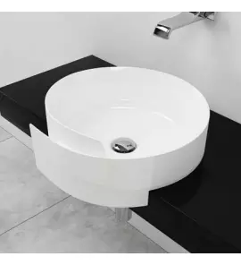       Flaminia Roll Umywalka półwpuszczana w blat Ø 44 cm Biały RL44S