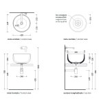 Flaminia Saltodacqua Umywalka Ø42 carbone SD42LCAR