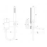 Flaminia Si Bateria wannowa podtynkowa Chrom Si2081