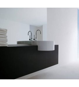       Flaminia Twin Set Umywalka półwpuszczana w blat ∅42 cm biała 5054/42 W MAGAZYNIE!!