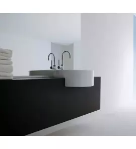       Flaminia Twin Set Umywalka półwpuszczana w blat ∅42 cm biała 5054/42 W MAGAZYNIE!!