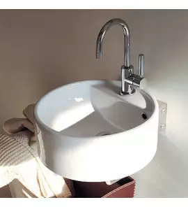 Flaminia Twin Set Umywalka ścienna Ø 52,5 cm Biały 5050/S